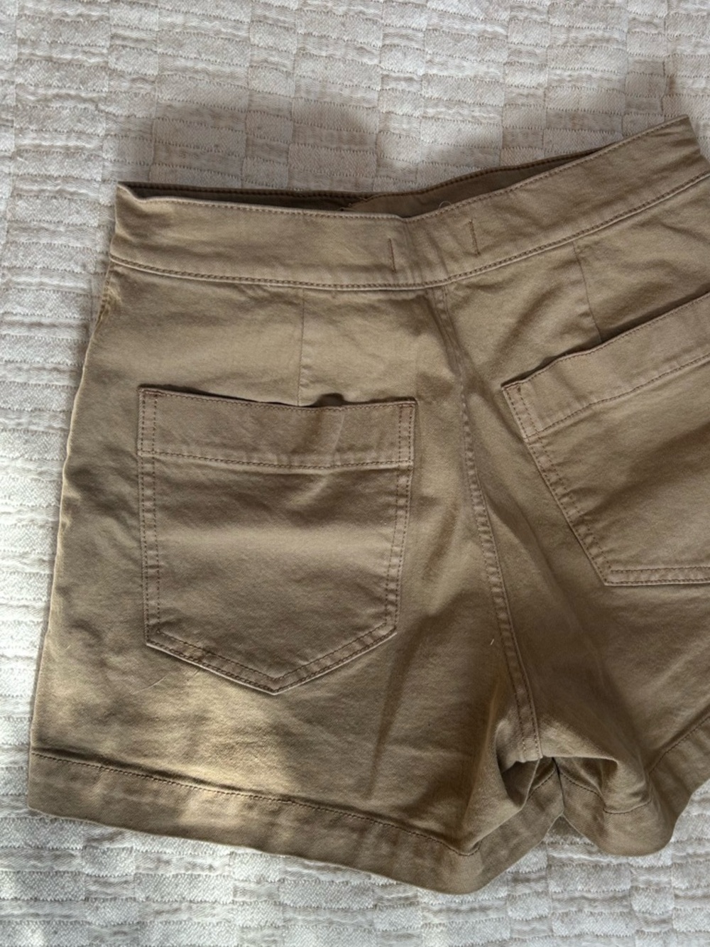 Madewell Emmett Short In Garment Dye Welt Pocket Edit Desert Tan Size 25 - Picture 8 of 9